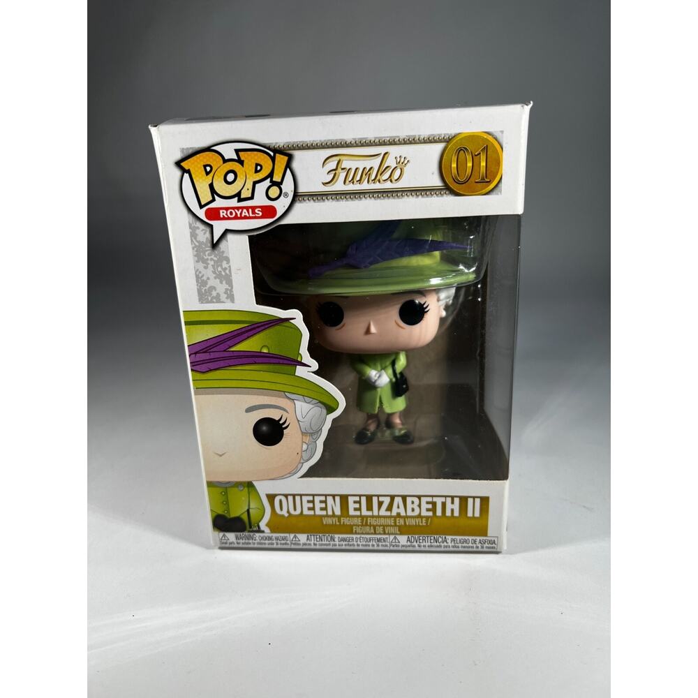 Funko Pop! Royals Queen Elizabeth II Green Dress #01 Royal Wedding In Box